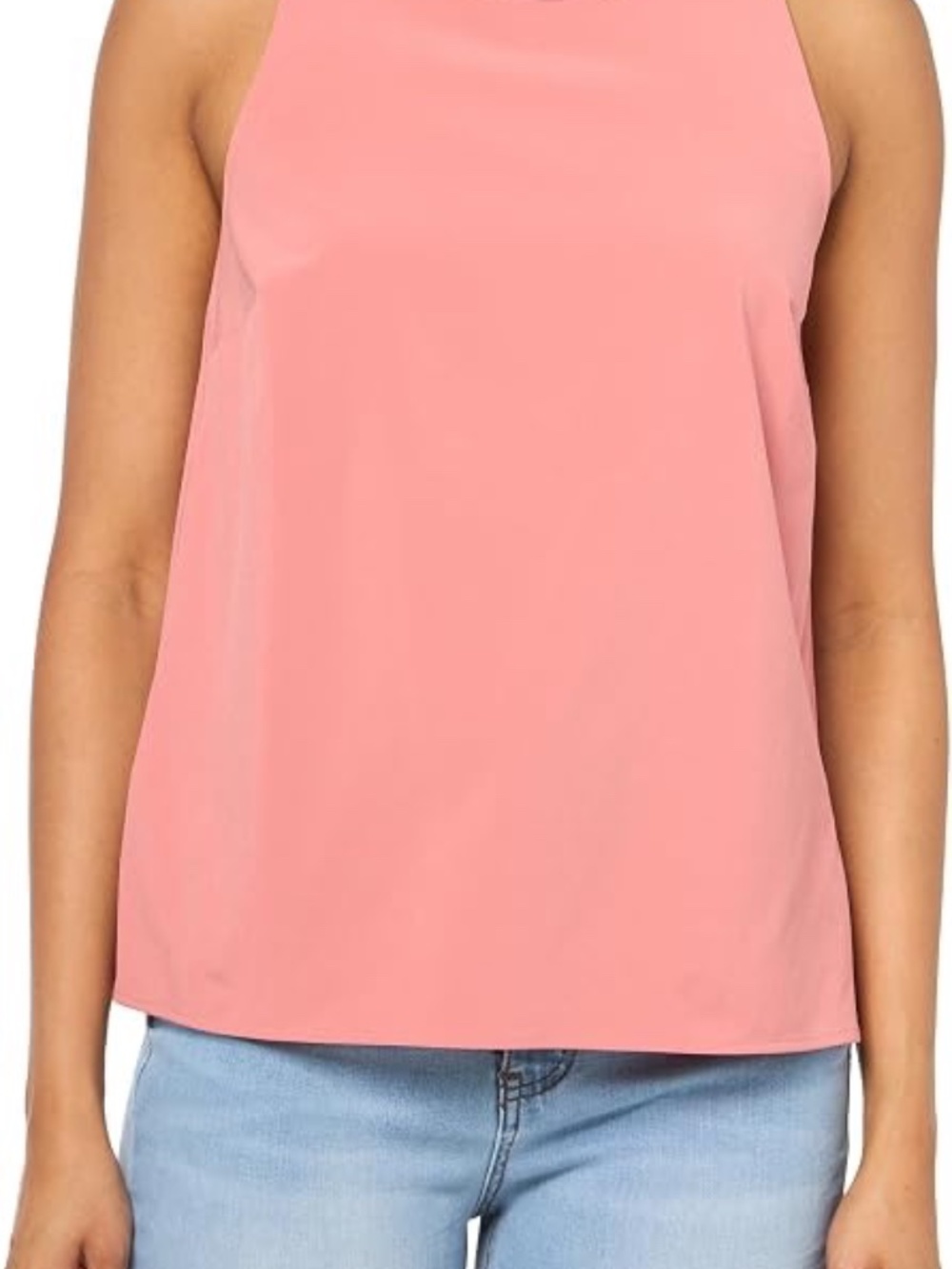 Eddie Bauer | Women's Departure Crew Neck Tank | Size Large | Desert Pink NWOT